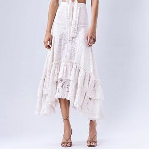 Alexis Delvine Skirt in Natural Devore Size Small